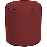 Better Homes and GardensアウトドアパティオラウンドPouf ,レッド