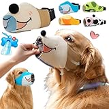 犬 口輪 メッシュ 犬用マズル 小型犬 犬の口輪 中型犬 犬のマズル 大型犬 サイズ調節可能 犬用口輪カバー 装着簡単 通気性 外出便利 耐久性 拾い食い 咬みつき防止 無駄吠え 家具破壊防止 診察 犬の口 保護 お散歩 ペット用品 犬用訓練用品 (A#,S)