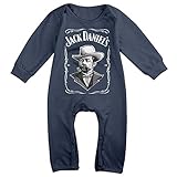 Kamifa カミファ ジャックダニエル ウィスキー 創始者 画像 長袖ベビー服 おくるみ 出産祝い フィットオール Navy 18 Months