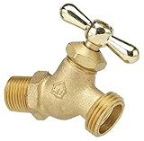 Homewerks VHN-STD-F4B Hose Bibb with No-Kink Design, Male Thread, Brass, 3/4-Inch [並行輸入品]