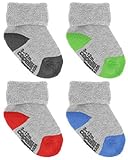 Capelli新しいYork Infant Boysクルーソックスwith Cuff And Grippers カラー: グレー