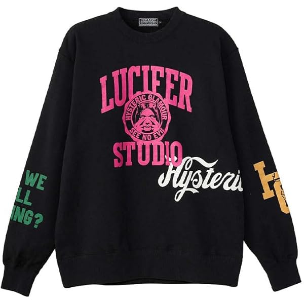 ヒステリックグラマー SPEEDSTER ラグラン 長袖スウェット 日本製