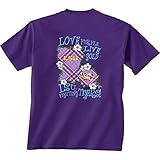 LSUレディースState Pride格子柄Tシャツ XL パープル