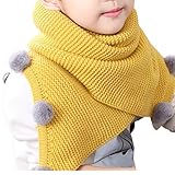 Snoneネックウォーマー あったかい キッズ 男女児 秋冬 防寒 スヌード 冷え性対策 毛糸 ニット 暖かい 可愛い マルチ毛玉付き てづく編み