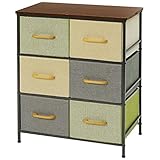 ドウシシャ ファブリックチェスト 3段60W6杯 モザイク ブラウン NMF60-3M6