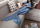 Casofu? Mermaid Tail Blanket Adult/Teen Tails, All Seasons Knitted Seatail Blanket, Sleeping Bag Sof