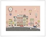 Sweet Streetバルーンat dusk by pim-pimlada – Personalizedアートプリント 12.5"x10.5"