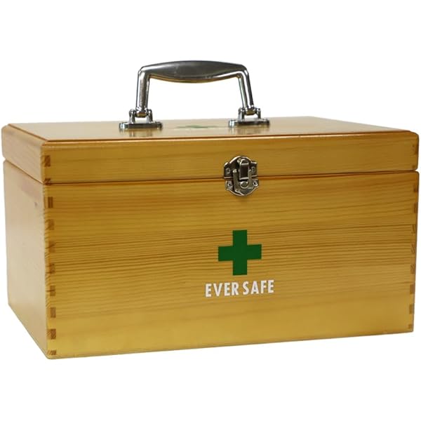 Amazon | マイスコ木製救急箱(中) MY-4710(280X198X133) 救急箱