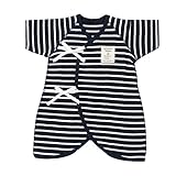 (チャックル) chuckle *ボンシュシュ*マリンボーダーコンビ肌着【1枚売り】 ブルー 50-60cm P6782-60-31