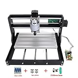 DIY 2-in-1 CNCルーターキット+ 2500mWレーザー CNC3018-PRO 30x18x4.5cm ミニフライス盤 USBデスクトップ彫刻機、木材、木工用 マーキングマシン - DIY