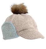 Plus Nao(プラスナオ) フリース耳あて帽子 キッズ キャップ 女の子 男の子 ジュニアサイズ キャップ 子供用 お洒落 防寒 オシャレ キッズ帽子 子供用帽子 耳あて付キャップ帽 もこもこ -