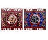 デザインタイル １５０mm角 レトロ 花 No.114 No.115 ２枚セット