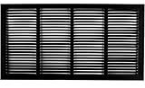 20 " x 16 "スチールReturnエアグリル – Sidewall and Cieling – HVACダクトカバー – ブラック