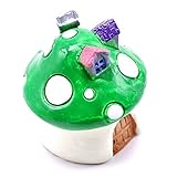ミニチュア テラリウム/きのこの家 苔/観葉植物/ドールハウス