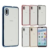 Galaxy A21 ケース Galaxy A20 TPU color ギャラクシーA21 ギャラクシーA20 ソフトケース 透明 カバー クリアケース スマホケース 携帯ケース 薄型 保護 耐衝撃 GalaxyA21 GalaxyA20 SCV49 SCV46 SC-42A SC42A SC-02M SC02M ブルー A459GA21BL