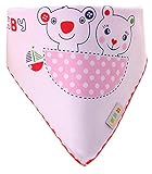 EOZY ベビー ビブ バンダナ よだれかけ スナップ 調節可能 可愛い プリント 女の子 男の子 赤ちゃん用 三角タイプ 出産祝い ギフト B