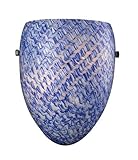 Elk 11316/1S-G Night Glow 1-Light Sconce In Sapphire And Polished Chrome Finish Glows In The Dark [並