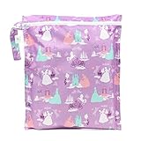 Bumkins Disney Baby Zippered Wet Bag, Princess Purple by Disney