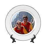 【オーダーメード】陶器 写真立て フォトフレーム 卓上 面白い お皿仕様 写真フレーム 赤ちゃん 子供 誕生日 プレゼント オリジナル 写真たて 写真プリント加工 無料 メモリアルグッズ 父の日 母の