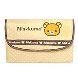 リラックマ ジャバラ式 マルチケース (母子手帳ケース) ブラウン ベビー用品