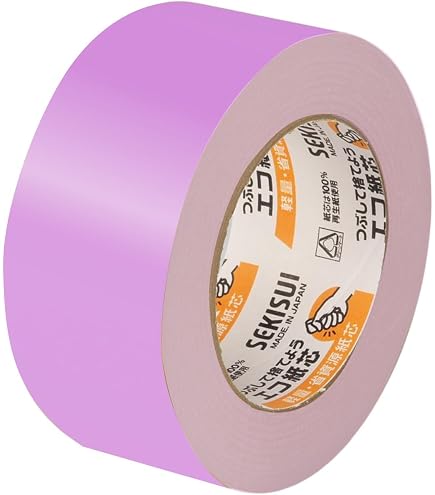 Amazon.co.jp: セキスイ カラークラフトテープ No.500WC 50mm×50M 赤