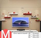 ALUP- ウォールラック、パーティションリビングルームテレビの壁の壁掛け、装飾室のベッドルームの壁創造的な格子 ( 三 : M )