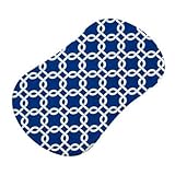 SheetWorld Fitted Bassinet Sheet (Fits Halo Bassinet Swivel Sleeper) - Royal Blue Links - Made In US