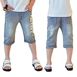 (チェリーレッド) CherryRed 子供 女の子 男の子 子供 ショートパンツ ハーフパンツ 夏物 デニム160 5#