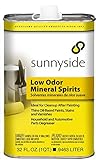 Sunnyside 80332 Low Odor Mineral Spirits, quart - Case of 12 by Sunnyside