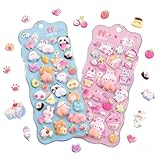 おしりぷにぷにシール 3D立体ステッカー かわいい スマホケース飾り用 ポップシール 手帳用ステッカー ごほうび デコシール キラキラ 子供 女の子 DIY用 手帳・水筒・スマホケース・アルバム飾り用