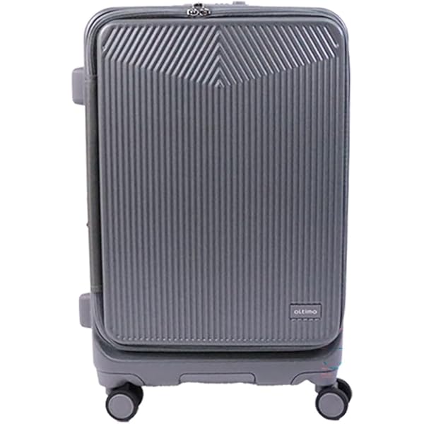 Amazon | [oltimo] スーツケース Mサイズ フロントオープン 拡張 57L