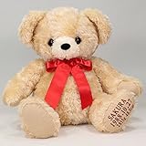 カリーノ体重ベアシリーズベージュ（片足・足裏刺繍付きウェイトドール）完成品