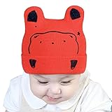 MIOIM ニット帽 ベビー 帽子 秋冬 幼児 赤ちゃん アニマル クマ ニットキャップ 男の子 女の子 暖かい 子供帽子 0-30ヶ月