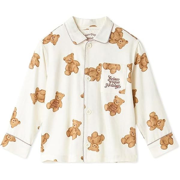 Amazon | [ジェラート ピケ] 【HOLIDAY】【HOMME】ベア柄ネルシャツ