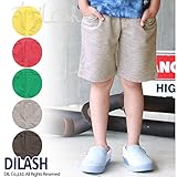 (ディラッシュ) DILASHミニ裏毛ハーフパンツ（４分丈）/夏 120 イエロー