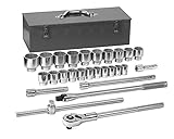 GearWrench 80880 27 pc. SAE Standard Socket Set, 0.75 in. Drive