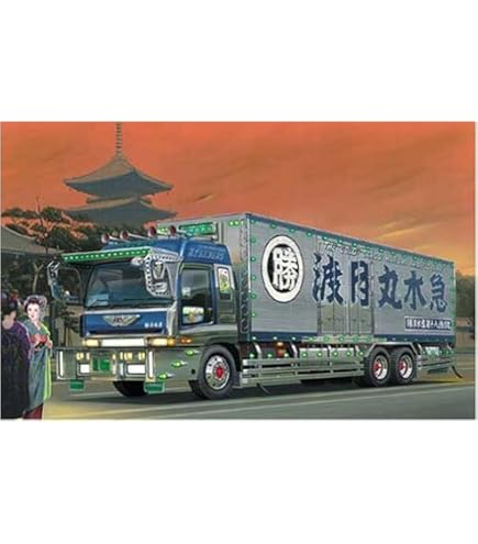 【絶版品】アオシマ　デコトラ　丸美グループ渡月丸　勝洋水産 Amazon | 青島文化教材社 1/32 大型デコトラ No.59 丸美グループ
