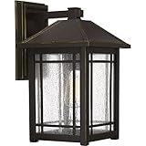 Quoizel cpt8410 Cedarポイントシングルライト16 – 1 / 2 "高屋外壁取り付け用燭台C、 L ブラウン CPT8410PN 1