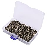 【500個セット】 太鼓鋲 17mm アンティークゴールド スタッズ ピン 菊花模様