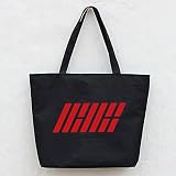 韓流グッズ IKON 可愛 VIP B.I Bobby SHOW TIME ファッション バッグ ハンドバッグ (ブラック)