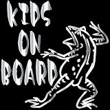 14色 KIDS ON BOARD 鳥獣人物戯画 カエル ステッカー【KIDS IN CAR 蛙 男の子 女の子 和柄】 (ミラーシルバー)