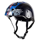 スプーンライダー ヘルメット スケートボード プロテクター SPOON RIDER キッズ用 ジュニア 子供用 SKULL ブルー Mサイズ