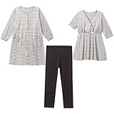 アビックス マミールナ マタニティパジャマ3点セット M-L グレー スムース 358223
