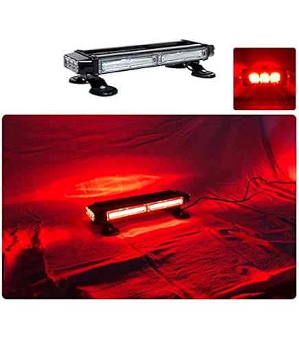 Amazon.co.jp: 緊急車両用 赤色灯【94.5cm】LED回転灯 バータイプ