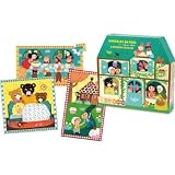 Vilac Fairy Tales 3 Piece Wooden Puzzles Set おもちゃ [並行輸入品]