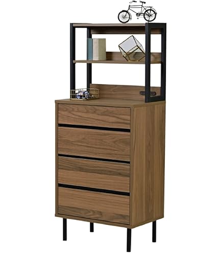 Amazon｜ロココ調 4段チェスト ブラック 約W90×約D50×約H90(cm) 収納