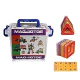 emAKS ®磁気建物ブロック52 Pieces for preschoolスキル教育ゲームConstruction Stacking