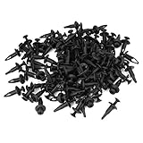 フォードのための100個のプラスチックリベットリテイナーファスナーバンパーピンクリップ