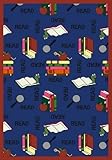 Joy Carpets Kid Essentials Language & Literacy Bookworm Rug Blue 7'8 x 10'9 [並行輸入品]
