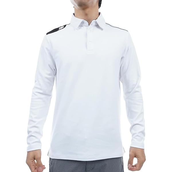 Amazon | [ニューバランス] ゴルフ メンズ 長袖 ポロシャツ